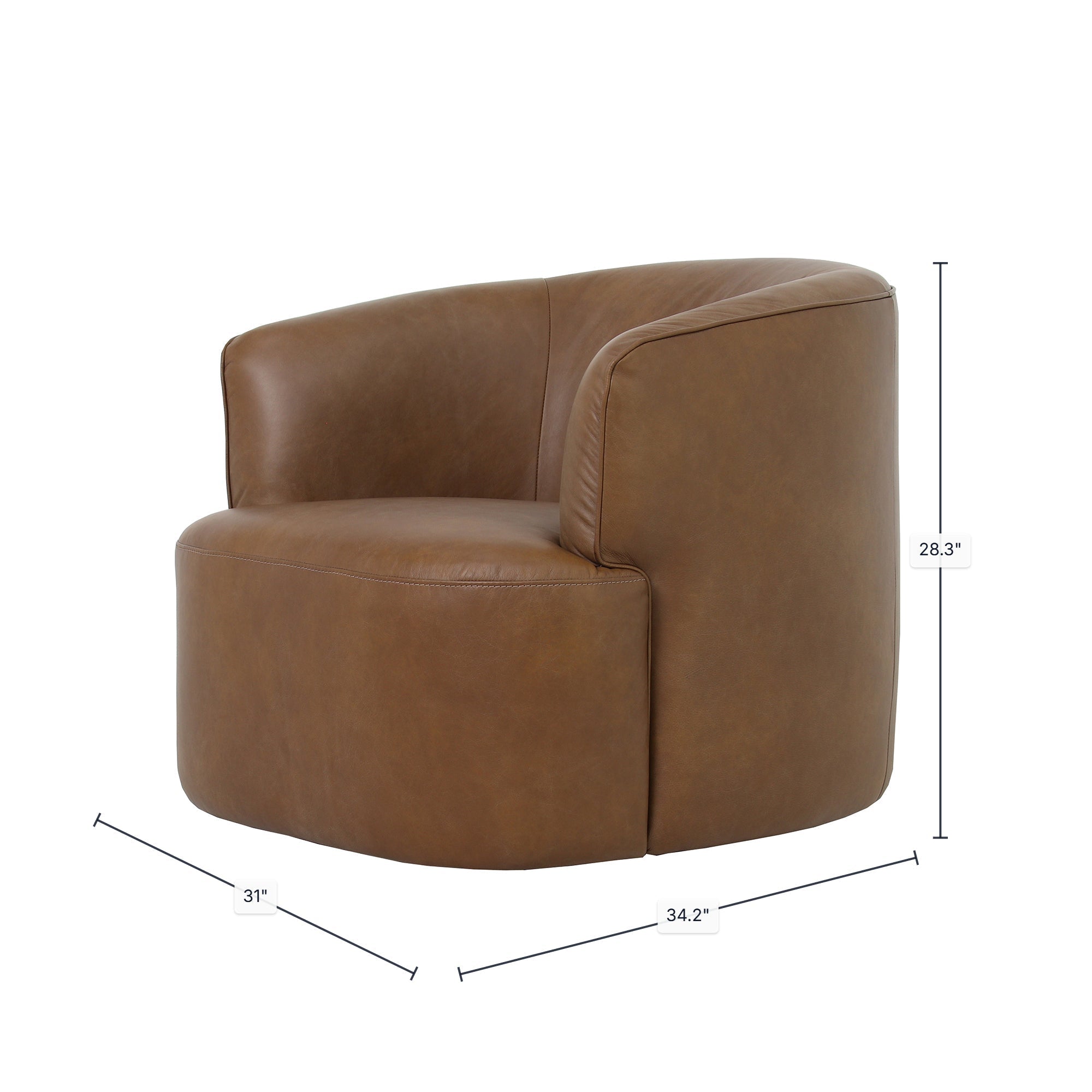 Chandler Swivel Club Chair - Altera