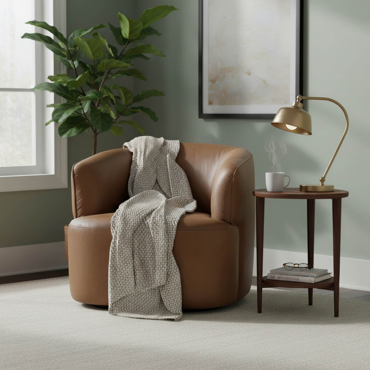 Chandler Swivel Club Chair - Altera