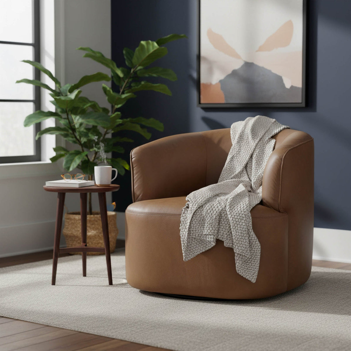 Chandler Swivel Club Chair - Altera