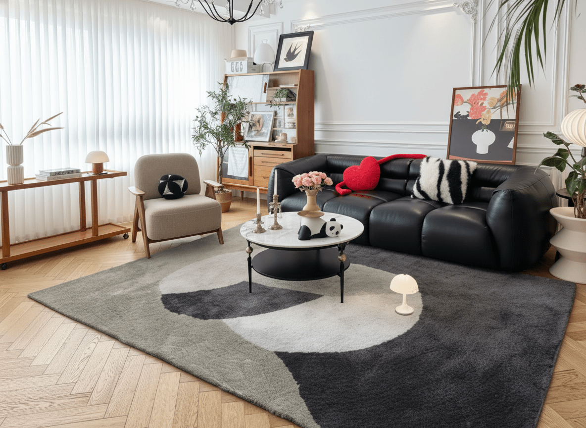 Chaoze YT Interlocking Circles Carpet - Altera