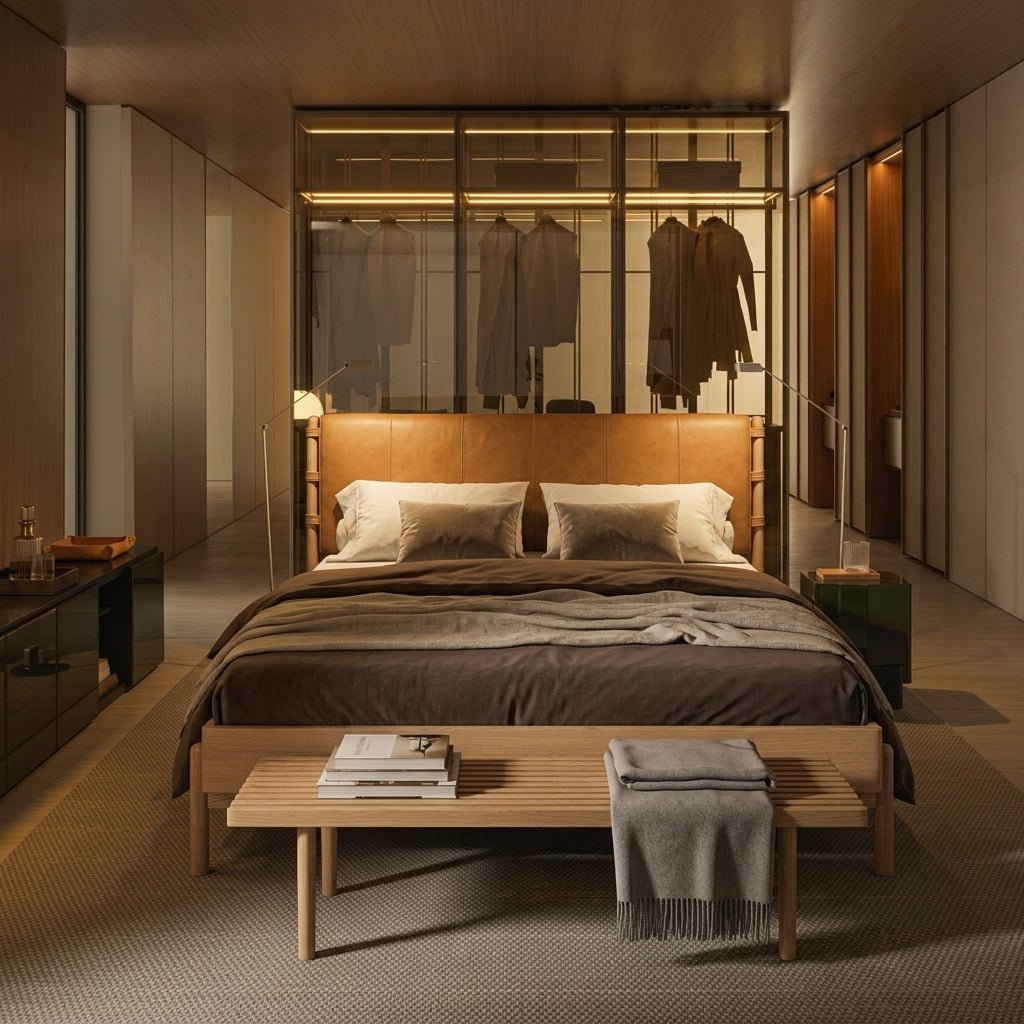 Colin Top - Grain Leather Bed - Altera