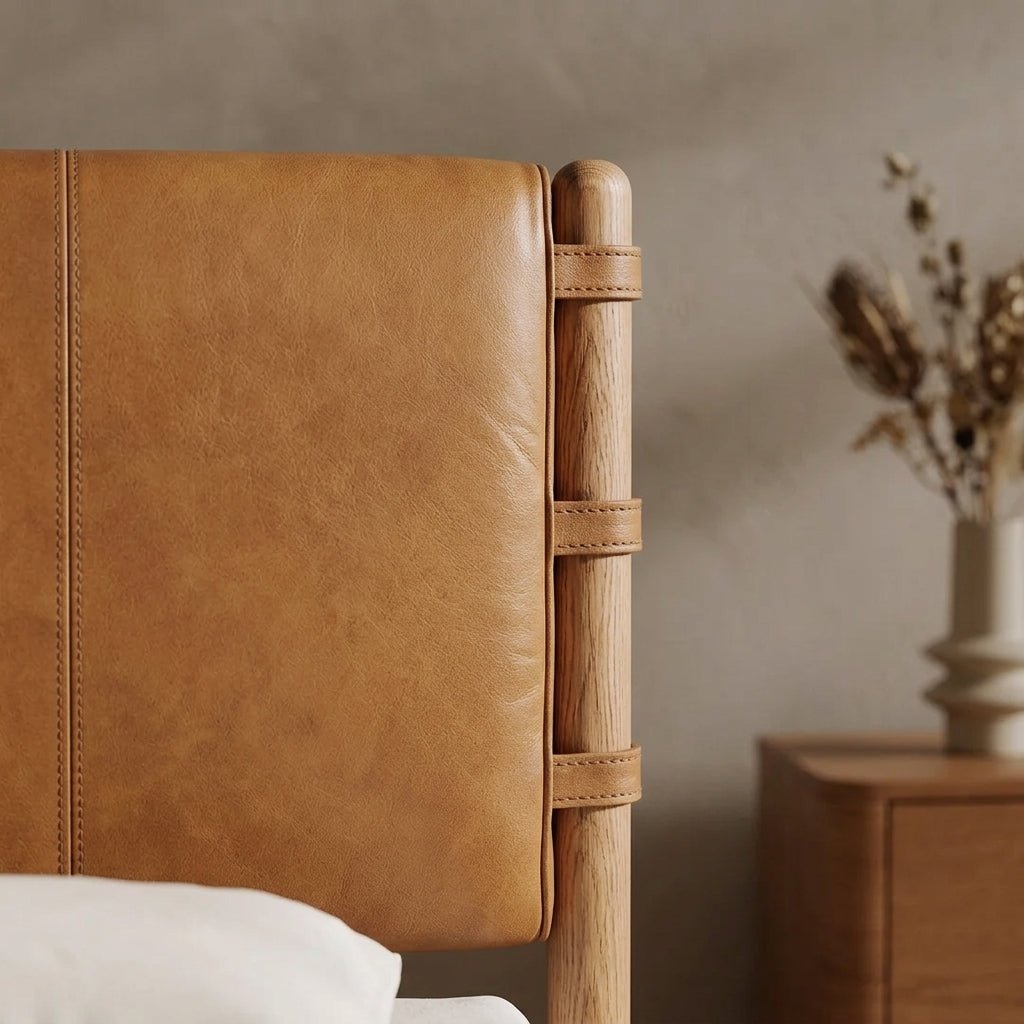 Colin Top - Grain Leather Bed - Altera