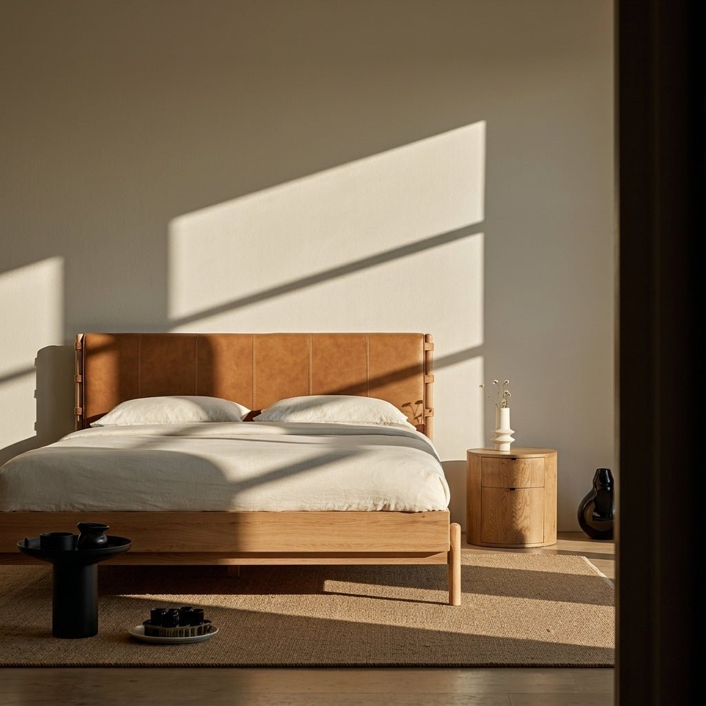 Colin Top - Grain Leather Bed - Altera