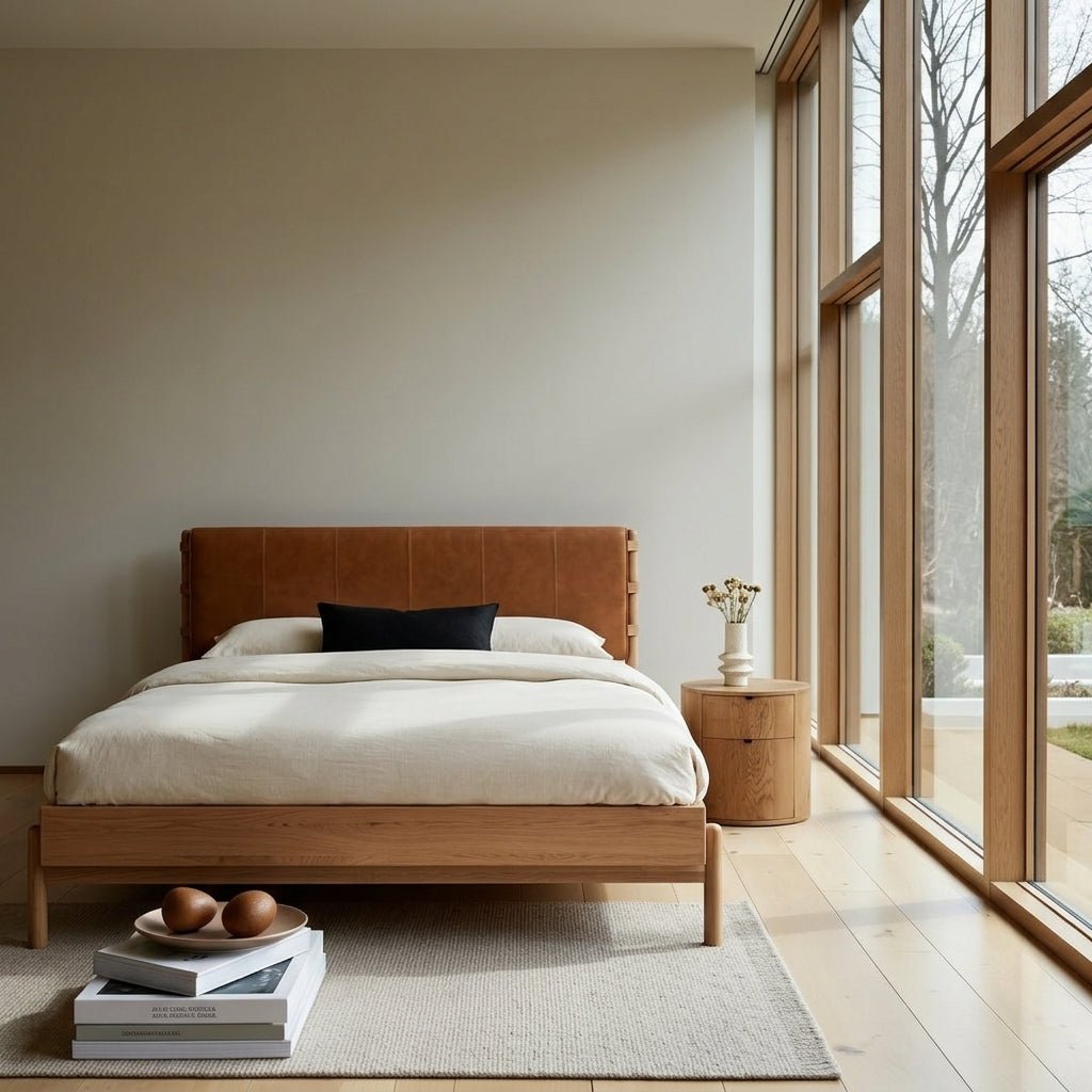 Colin Top - Grain Leather Bed - Altera
