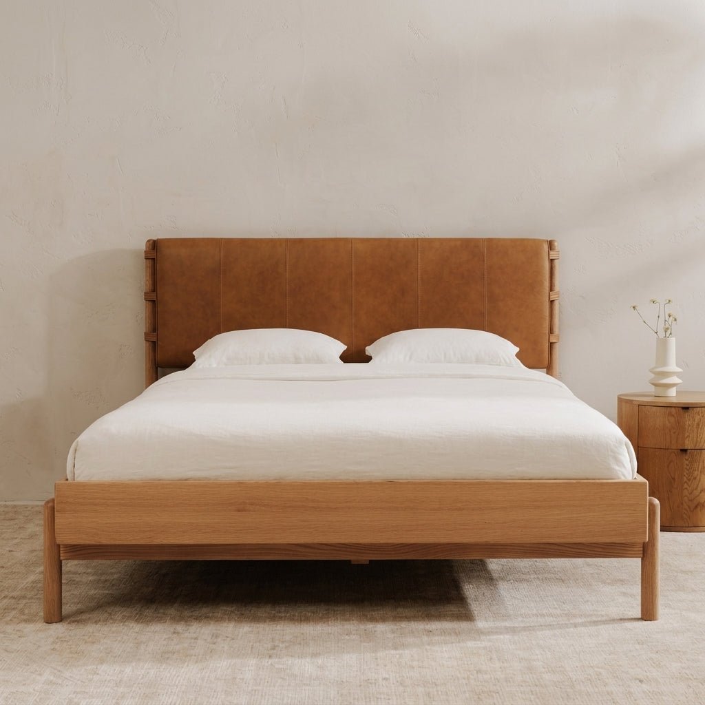 Colin Top - Grain Leather Bed - Altera