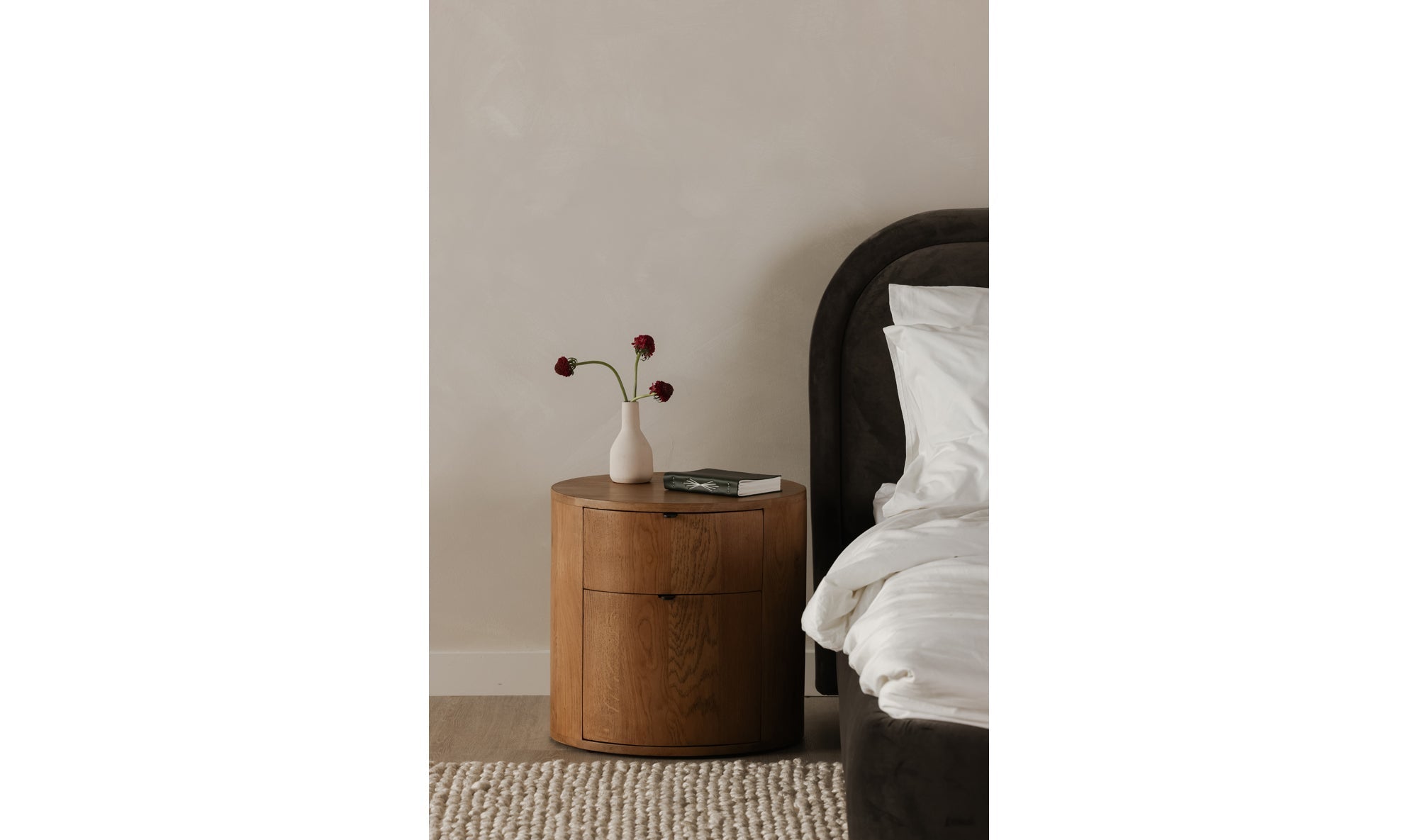 Colin Two - Drawer Nightstand in Natural Wood - Altera