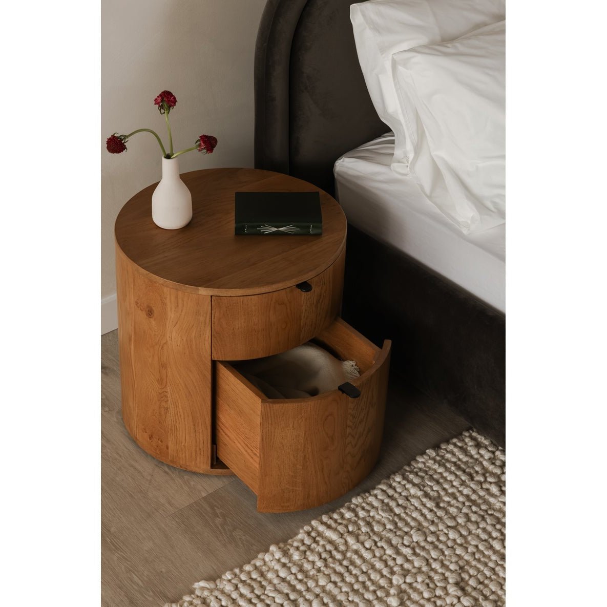 Colin Two - Drawer Nightstand in Natural Wood - Altera