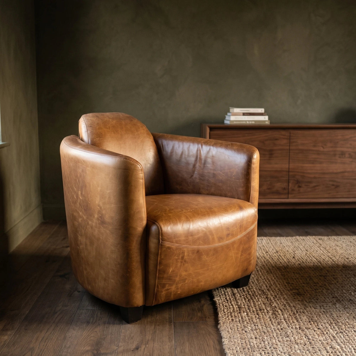 Cork Leather Club Chair - Altera