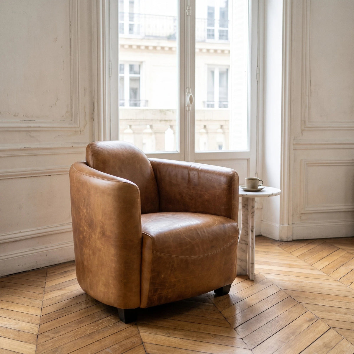 Cork Leather Club Chair - Altera