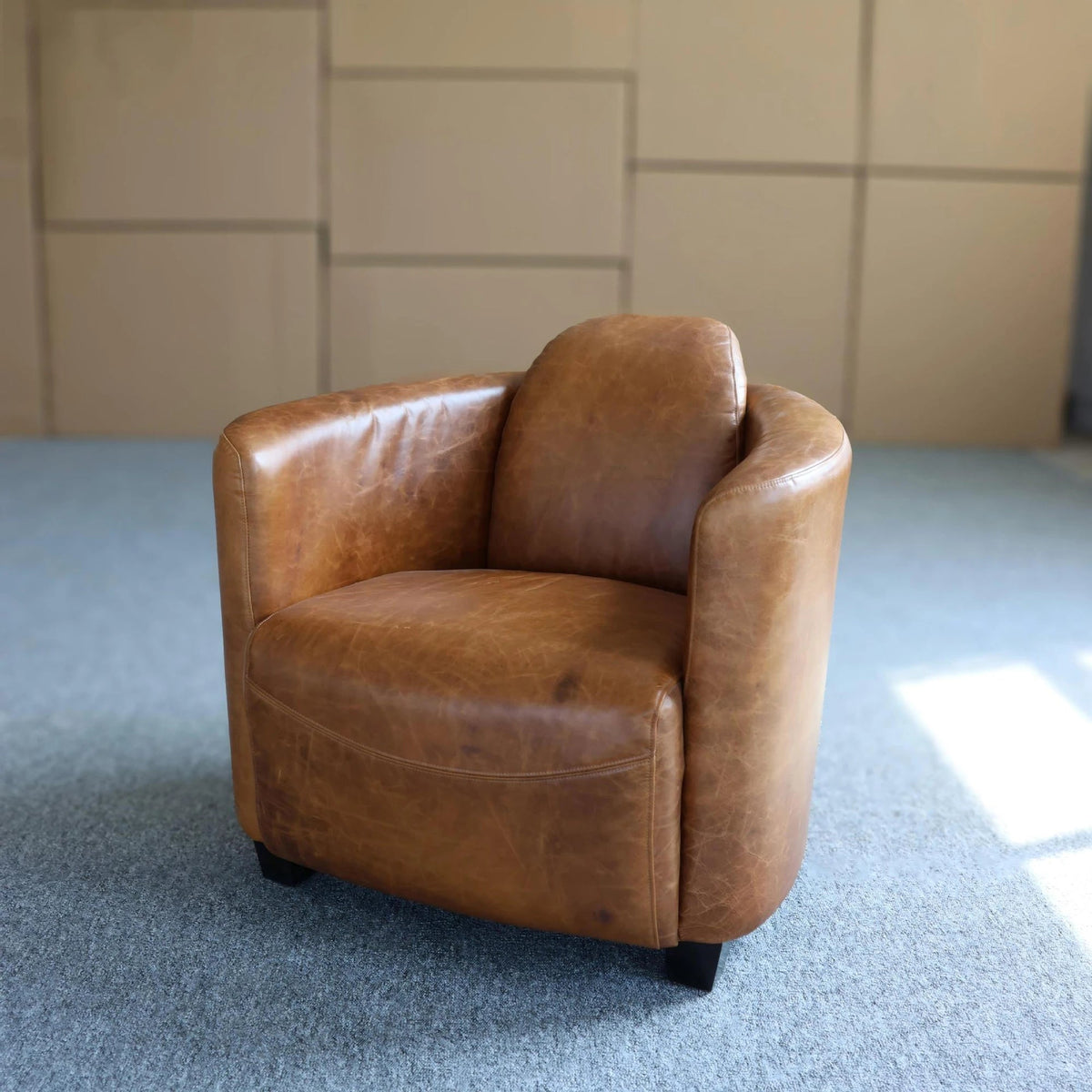 Cork Leather Club Chair - Altera
