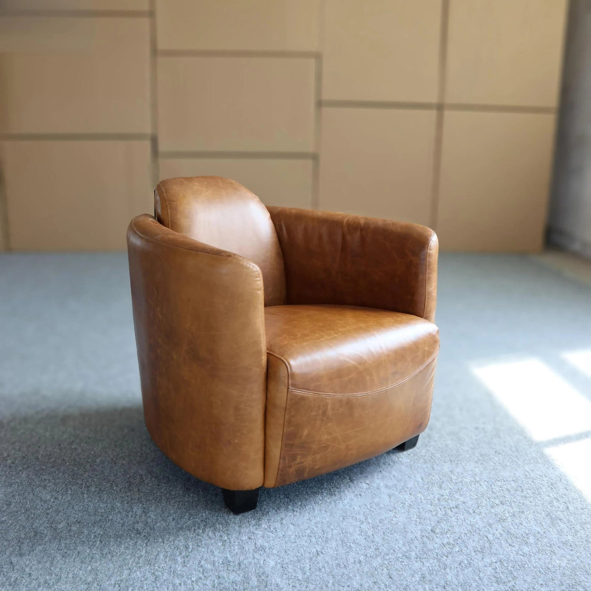 Cork Leather Club Chair - Altera