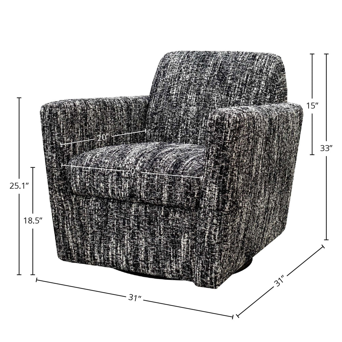 Cotignac Swivel Club Chair - Altera
