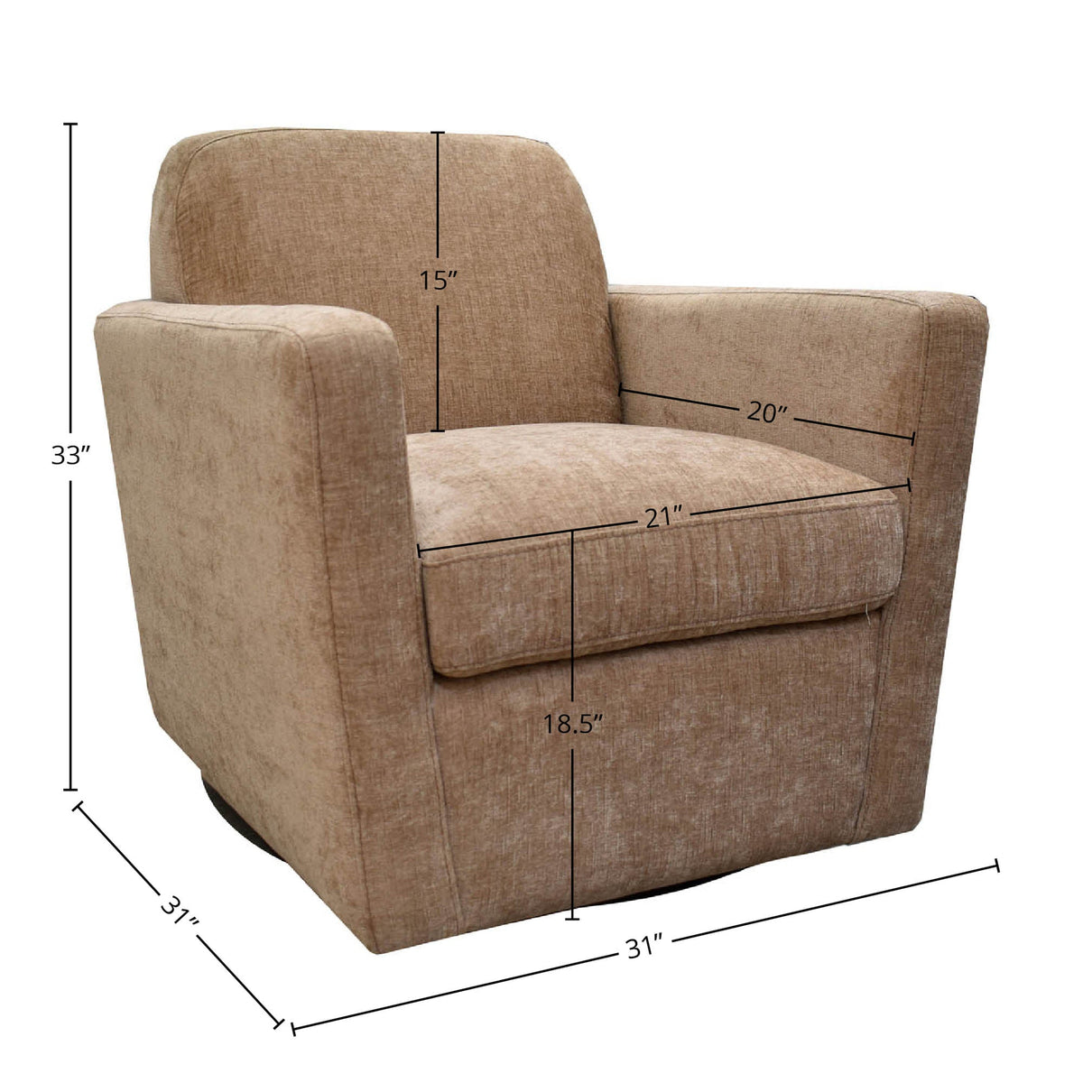 Cotignac Swivel Club Chair - Altera