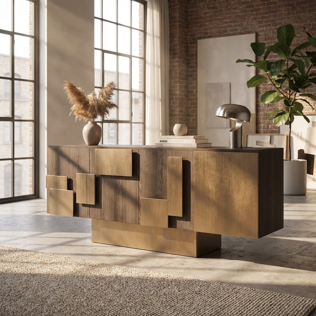 Cubic Collision Modern Credenza - Altera