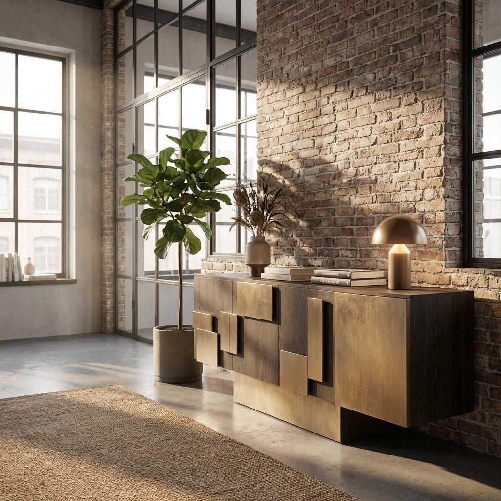 Cubic Collision Modern Credenza - Altera