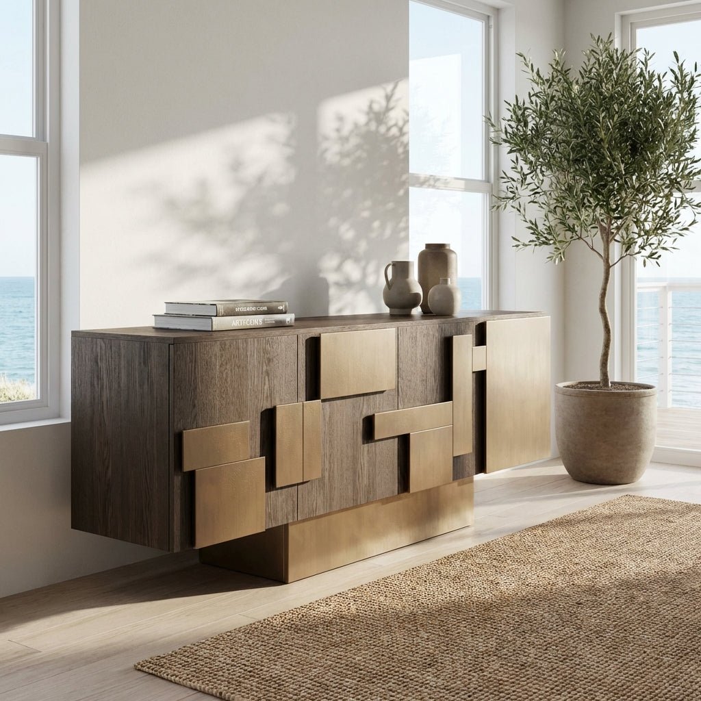 Cubic Collision Modern Credenza - Altera