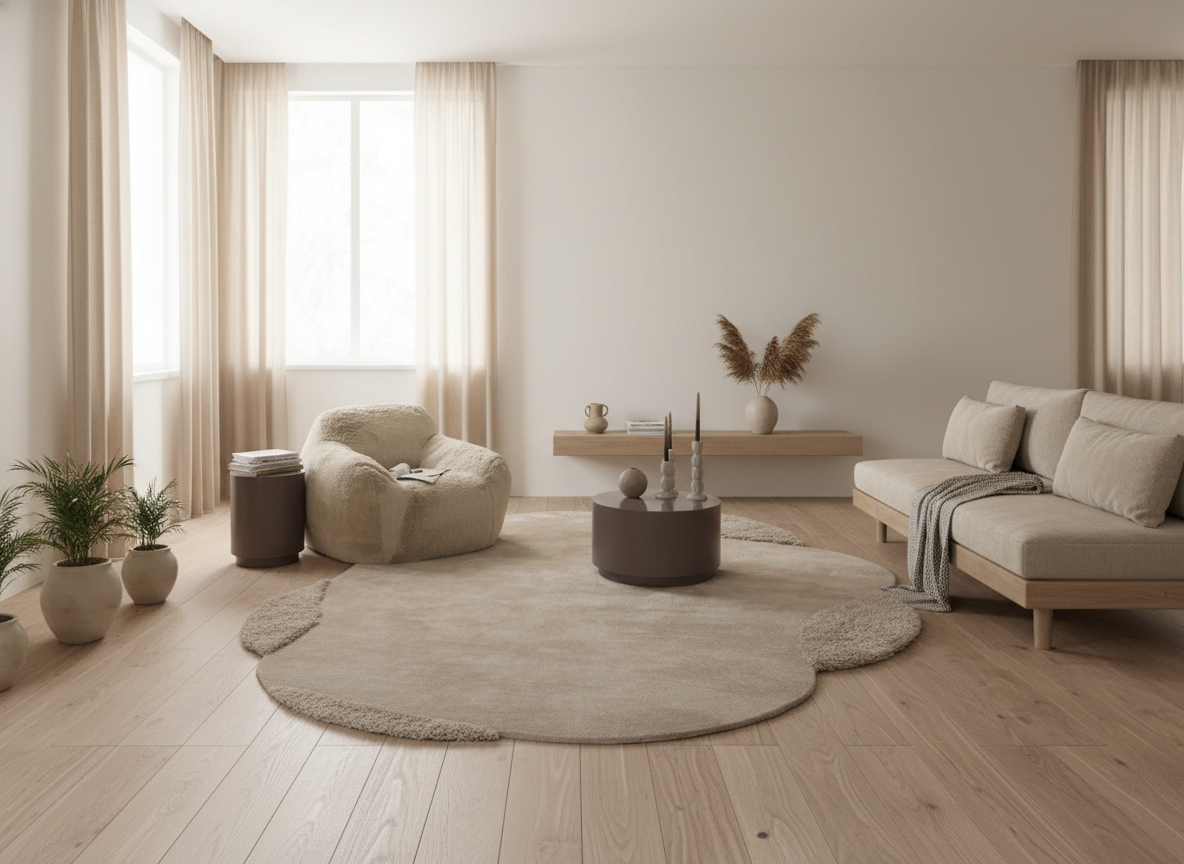 Harmony Wave Hand-Woven Carpet