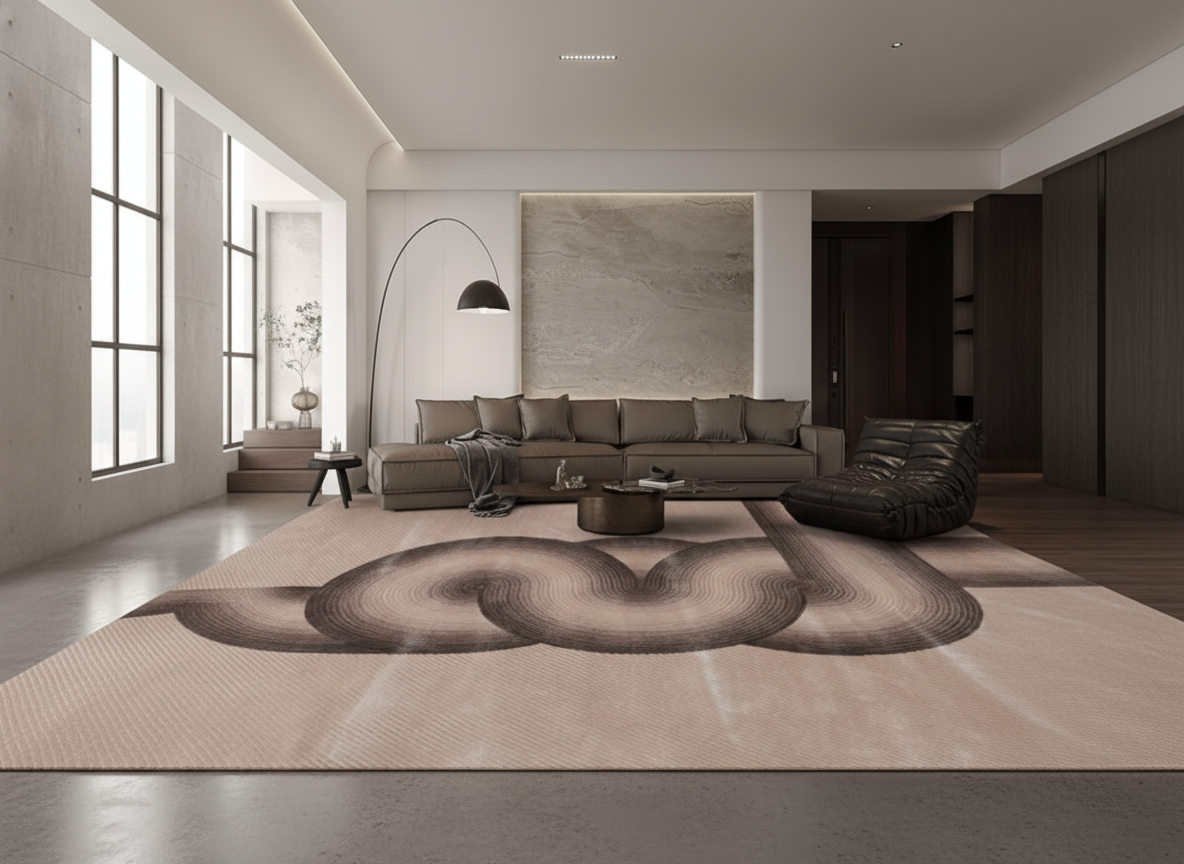 Modern Gradient Loop Handcrafted Rug