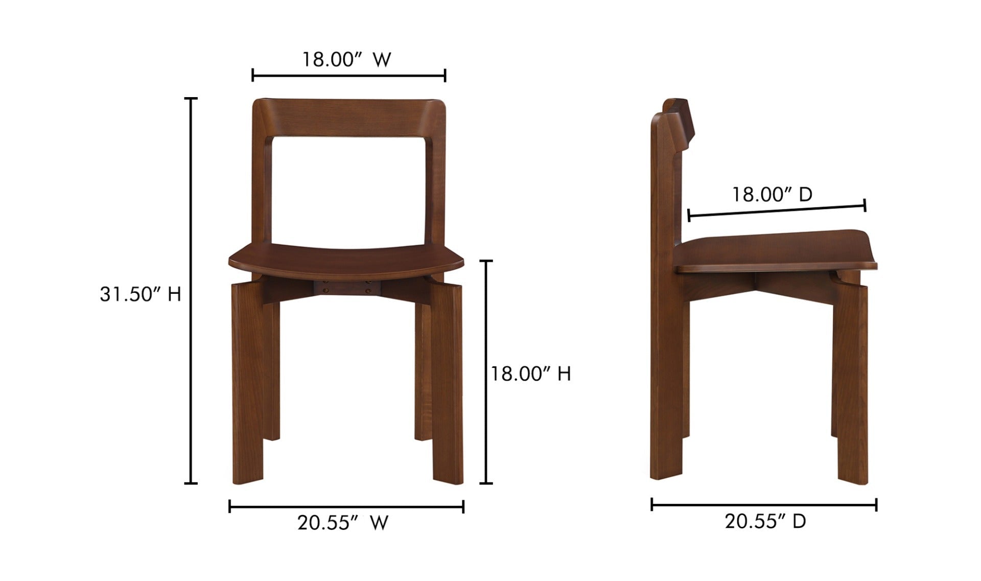 Daichi Dining Set Walnut Stained Ash - Altera