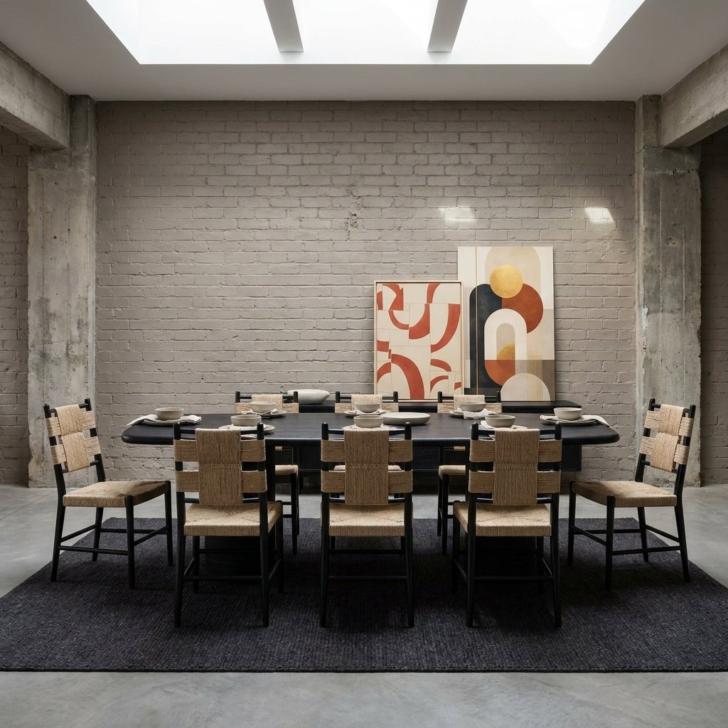 Delphine Dining Table Large Black - Altera