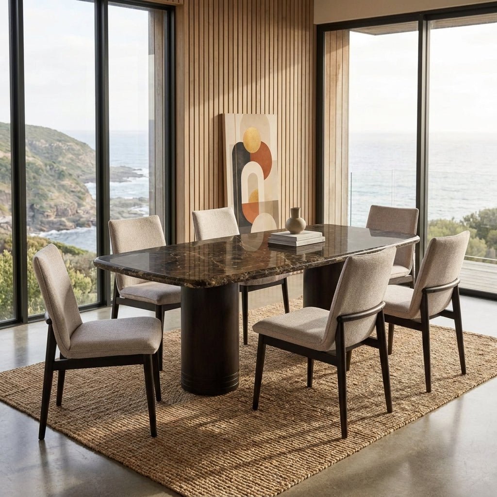Delphine Marble Dining Set - Altera