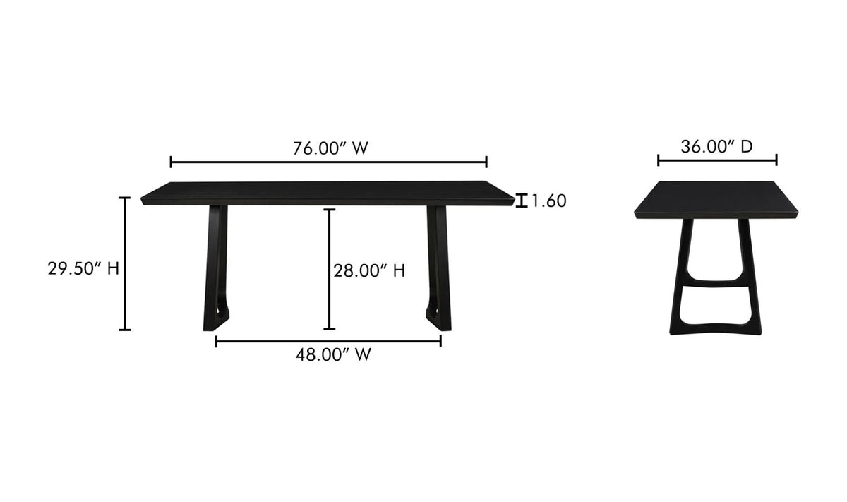 Black Ash dimensions