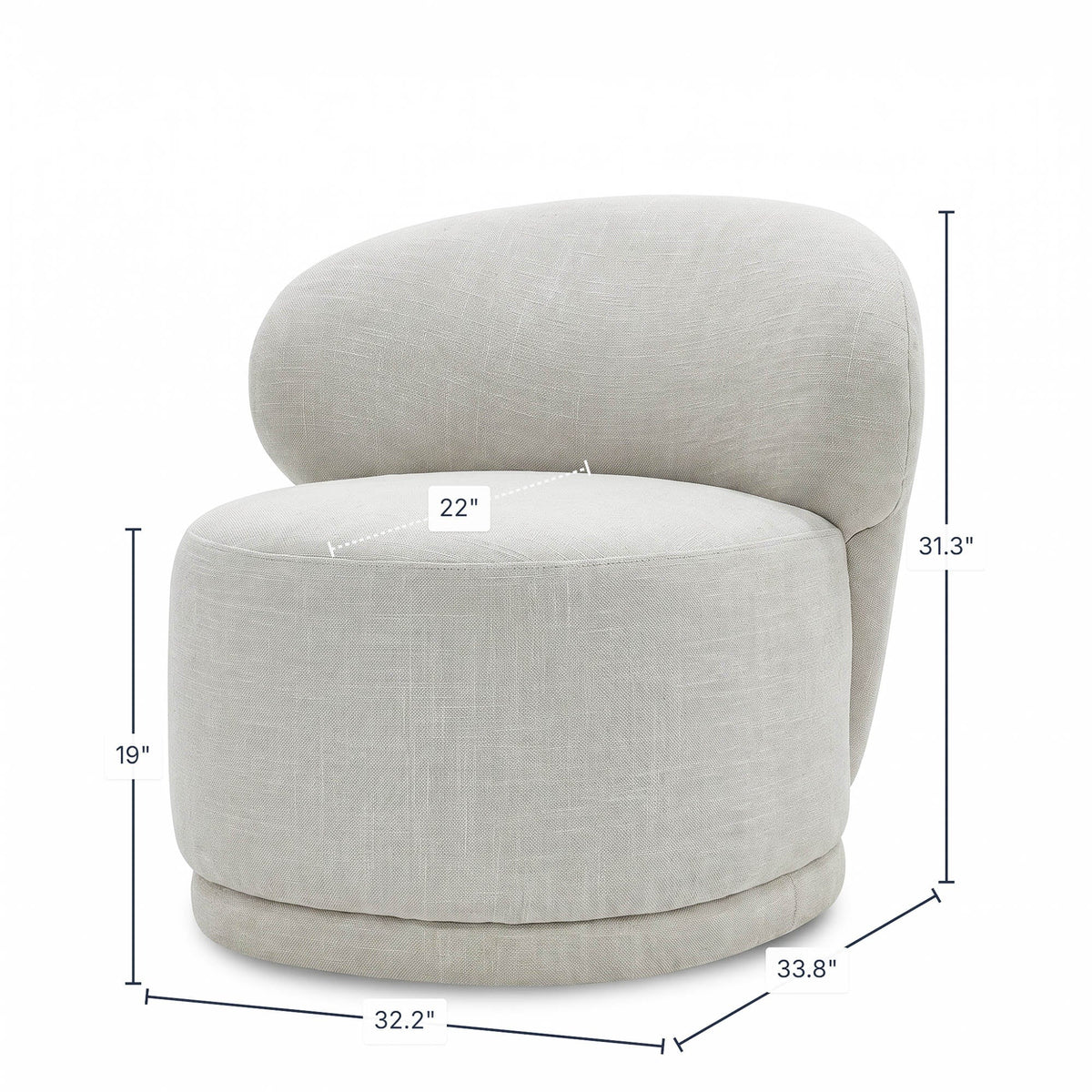 Twill Ivory dimensions