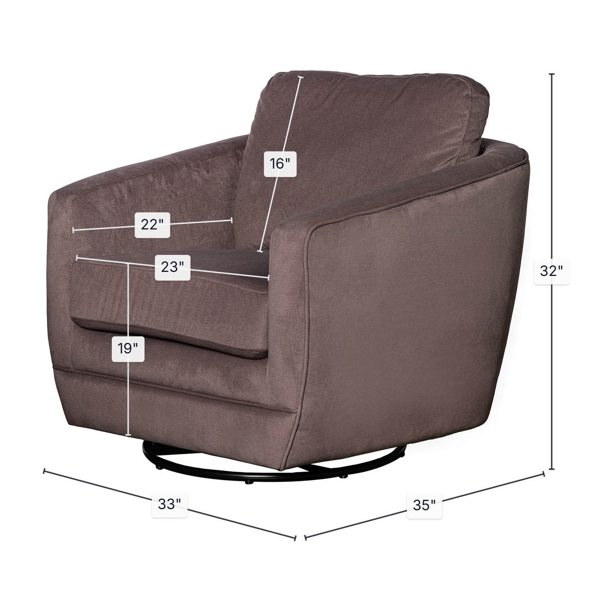 Ash Brown dimensions