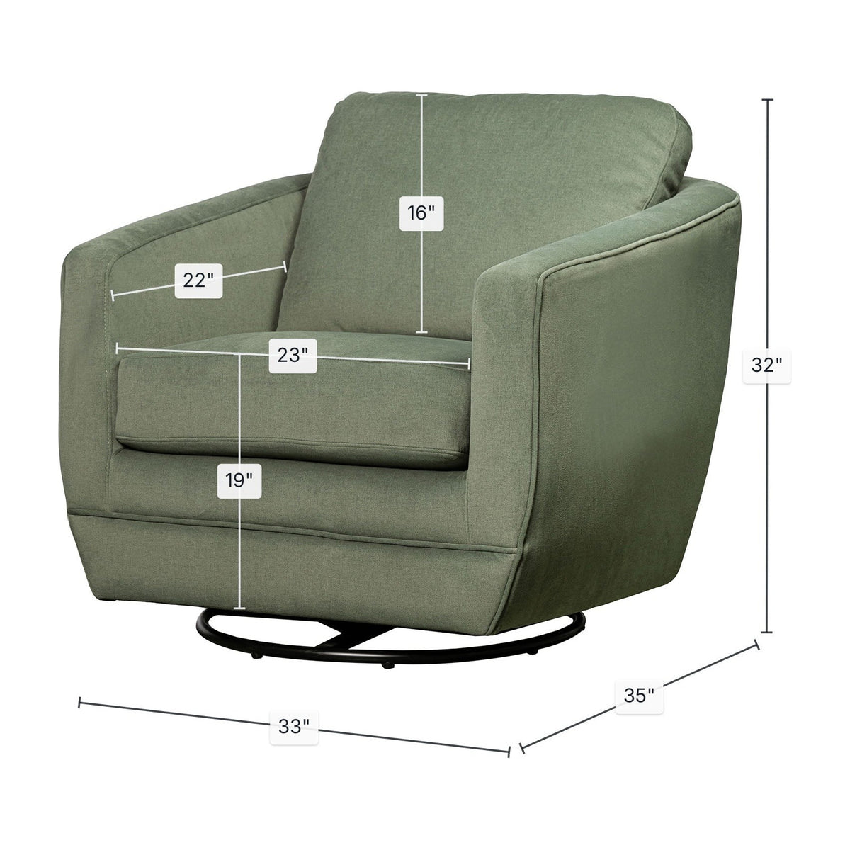 Fern Green dimensions