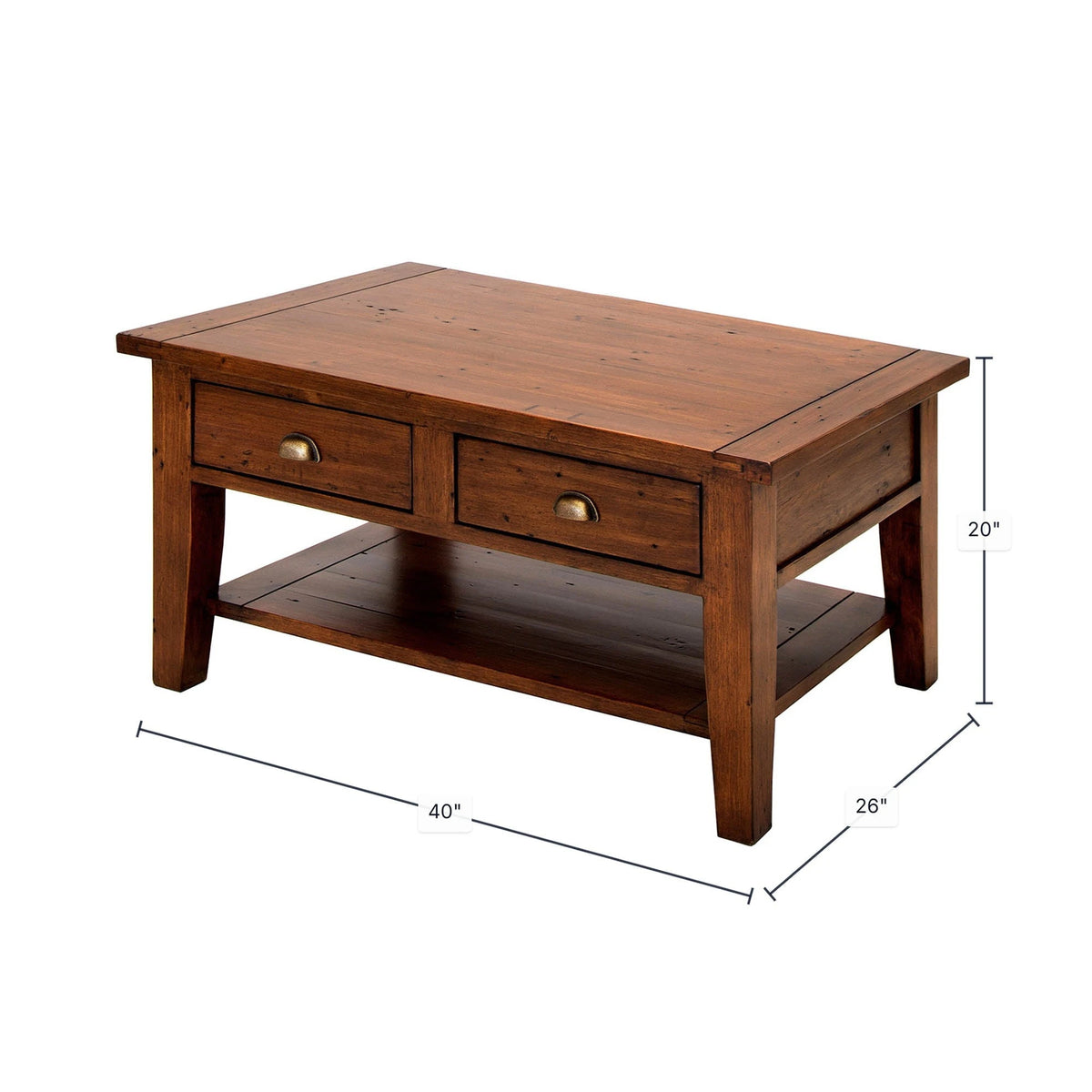 African Dusk / Coffee Table Only dimensions