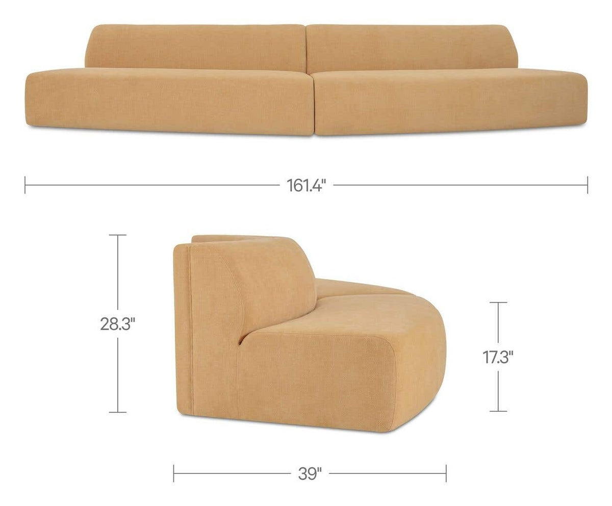 Golden Yellow / 2-Piece Convex dimensions