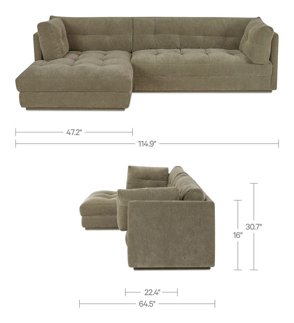 Sage Green / Left dimensions