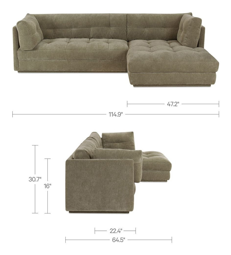 Sage Green / Right dimensions