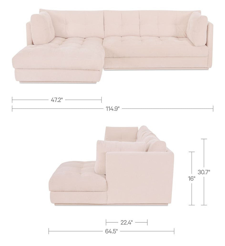 Light Beige / Left dimensions