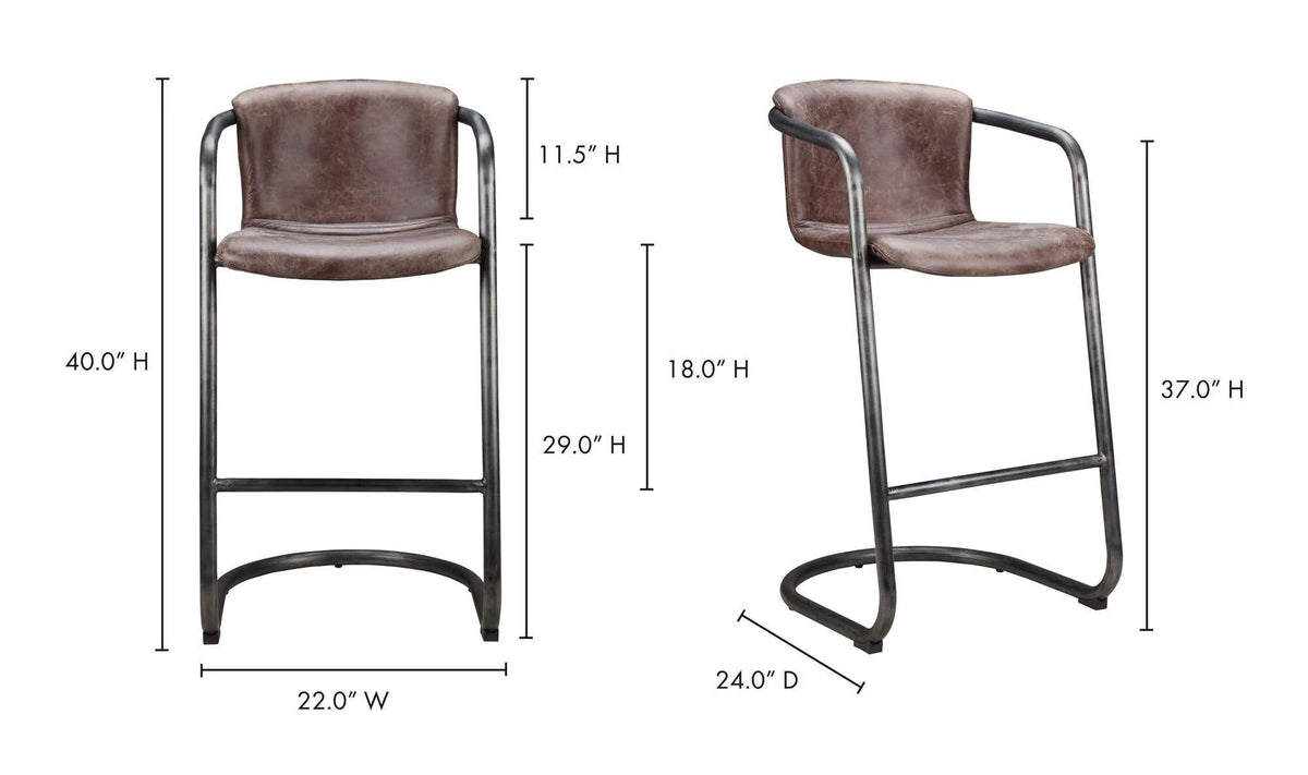 Grazed Brown Leather dimensions