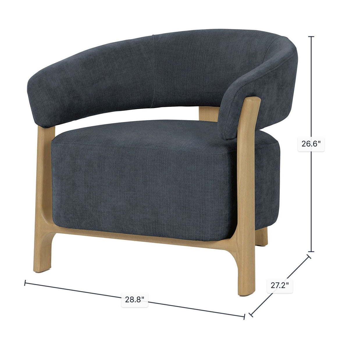 Spruce Grey Chenille dimensions