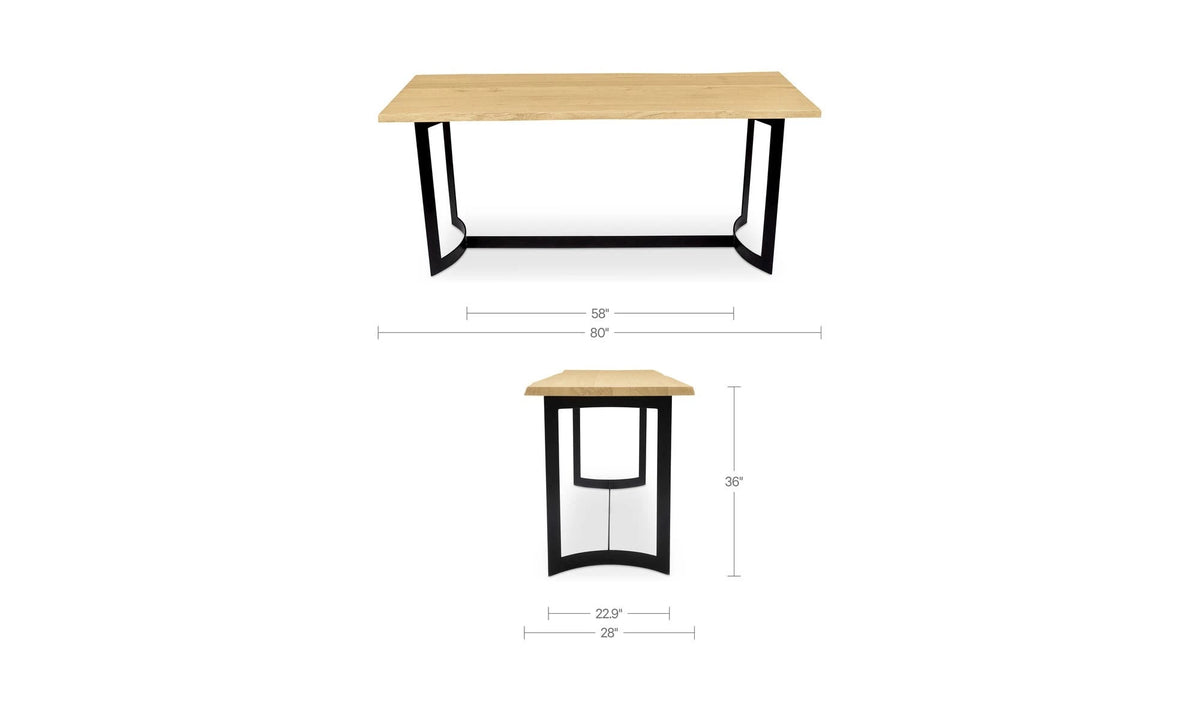 Oak dimensions