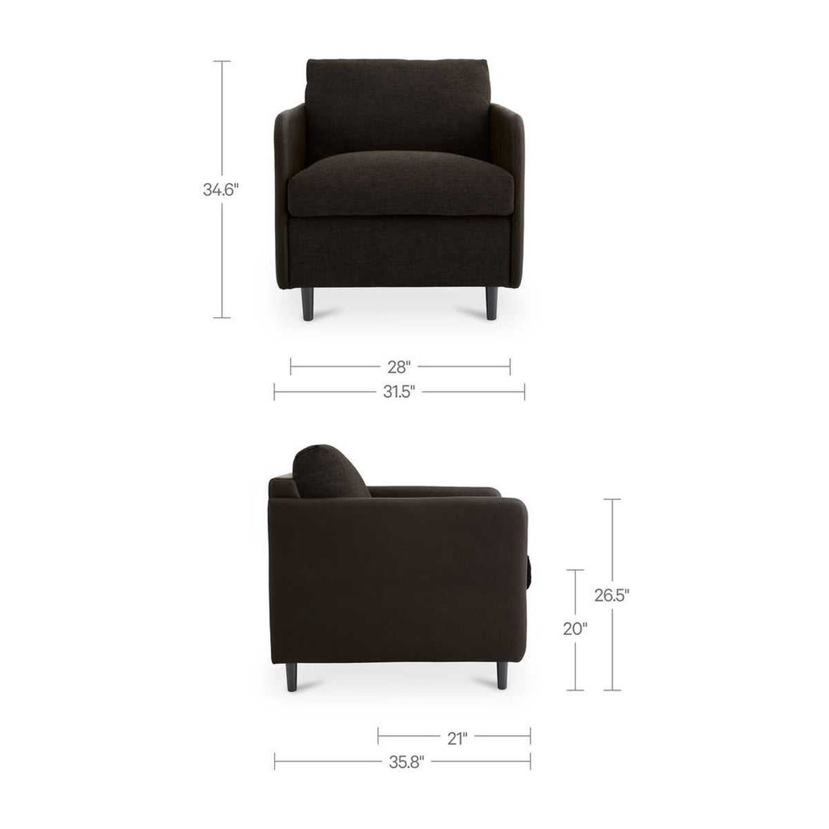 Warm Black dimensions
