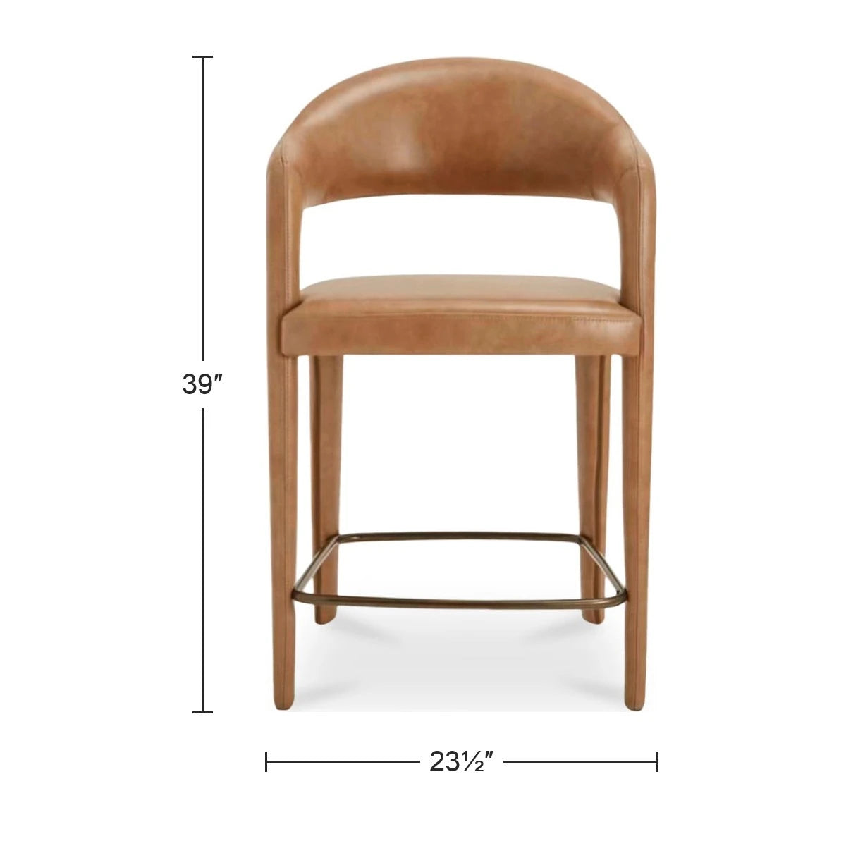 Brown Leather dimensions