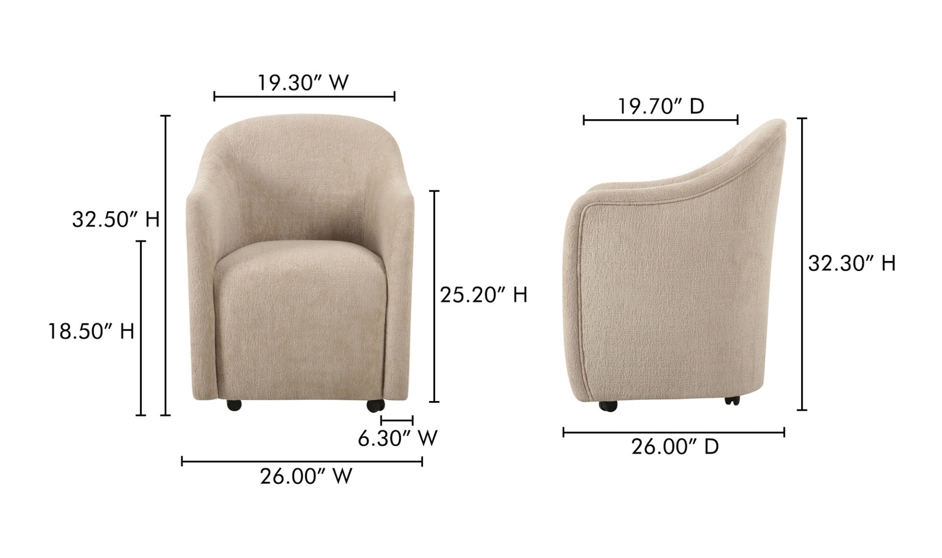 Beige dimensions