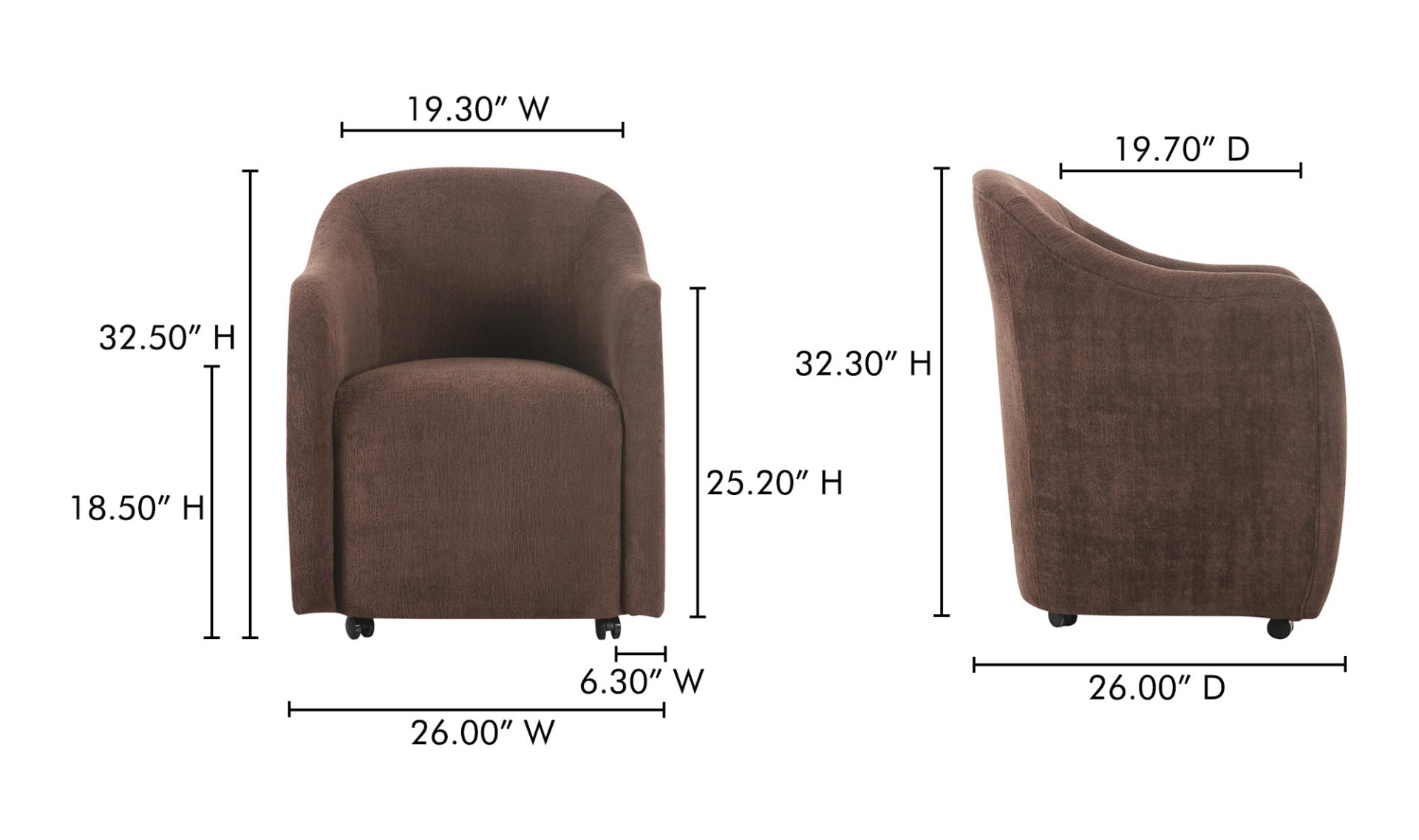 Dark Brown dimensions