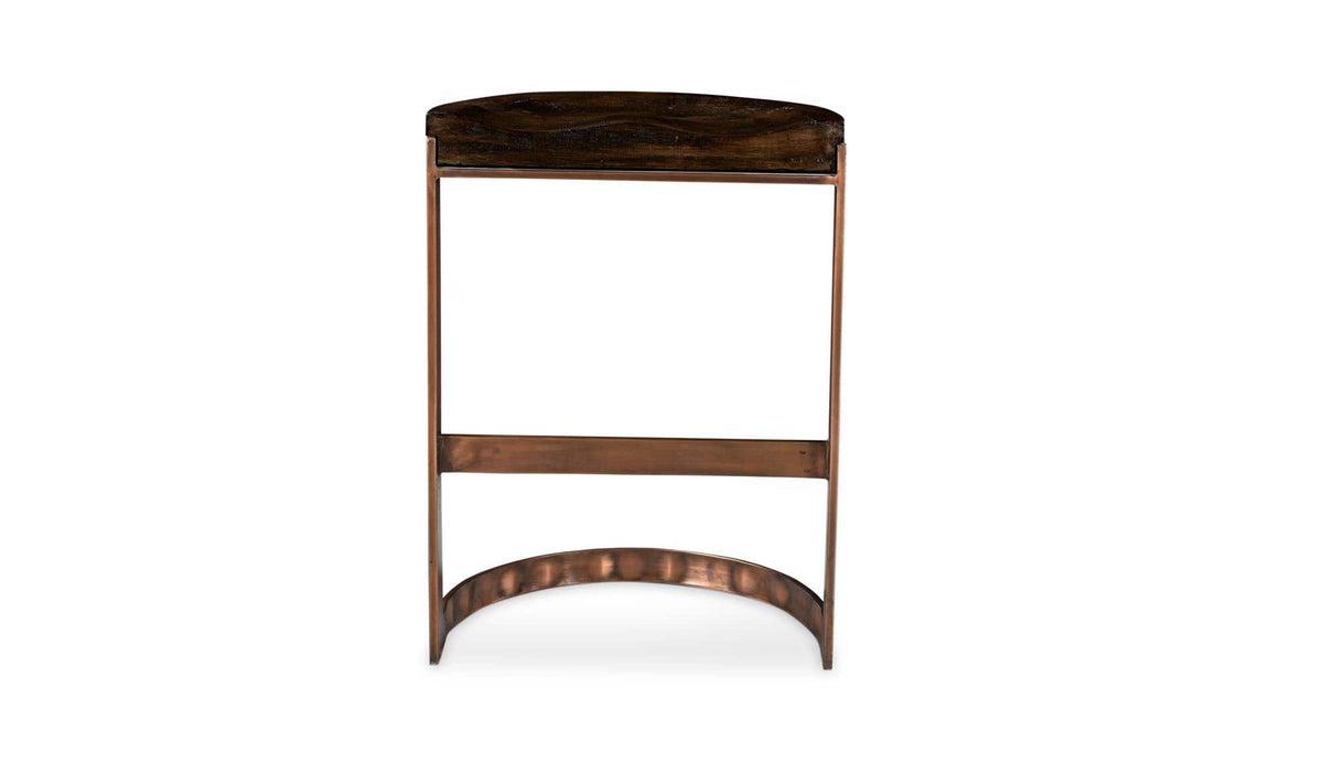 Bodrum Counter Stool in Grey, solid mango, 20" × 13"