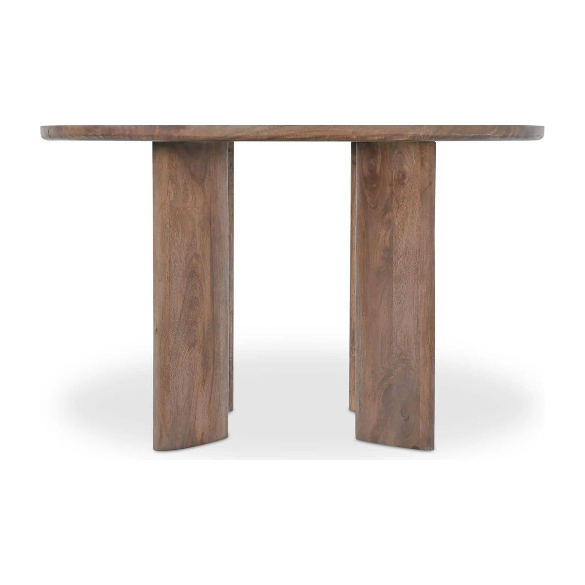 Levens Dining Table in Dark Brown, mango wood detail, view 6