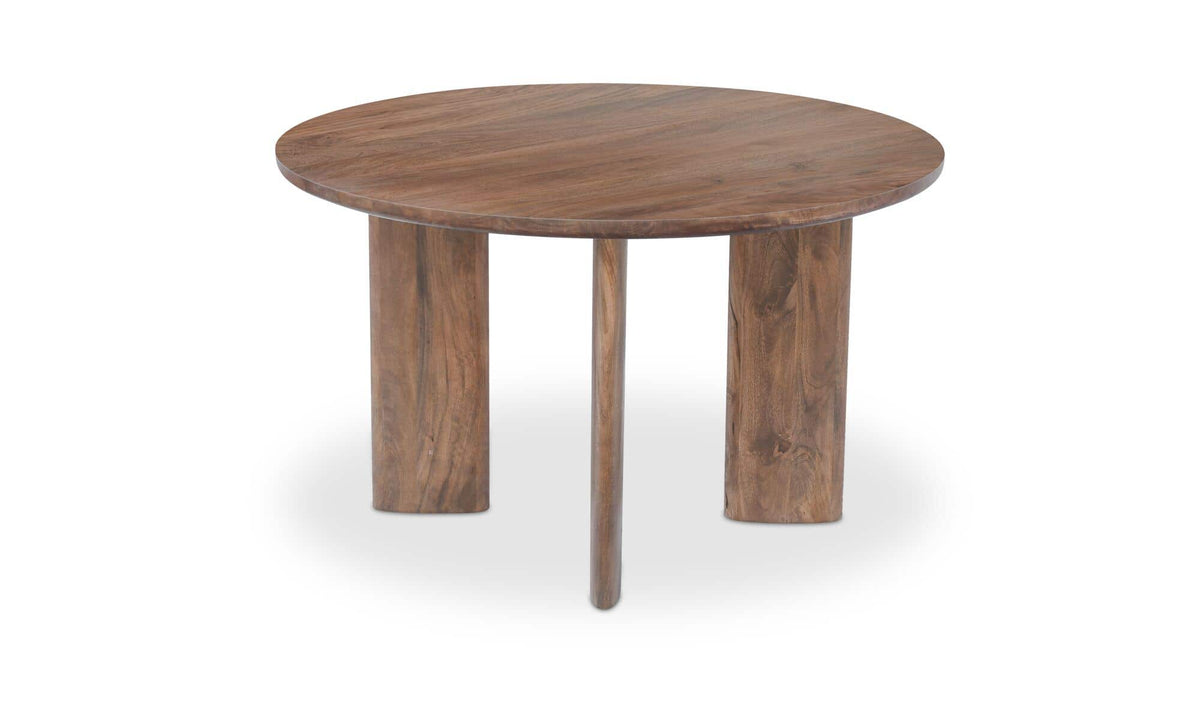 Levens Dining Table in Dark Brown, mango wood, 48" × 48"