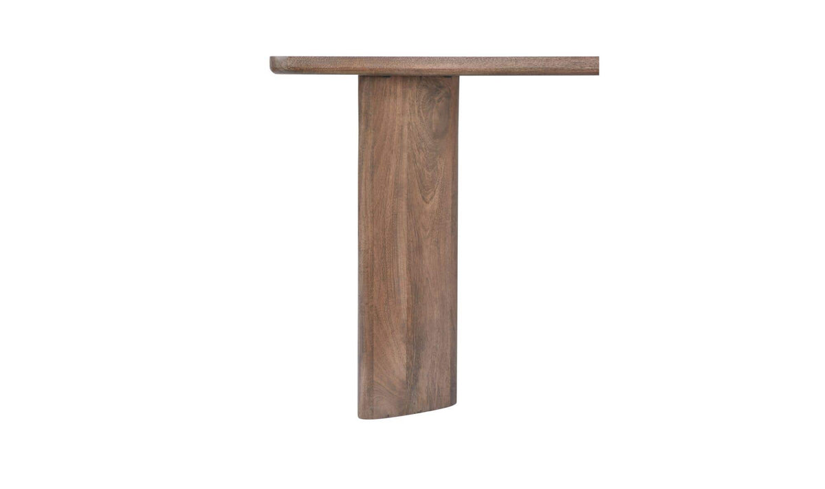Levens Dining Table in Dark Brown, mango wood detail, view 3