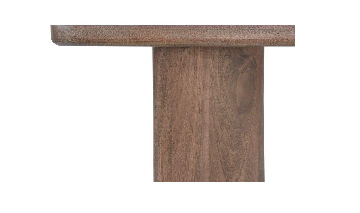 Levens Dining Table in Dark Brown, mango wood detail, view 4
