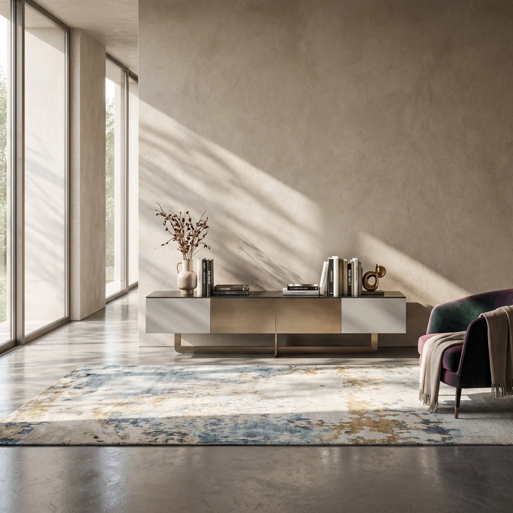 Drammen Brushed Metal Media Console - Altera