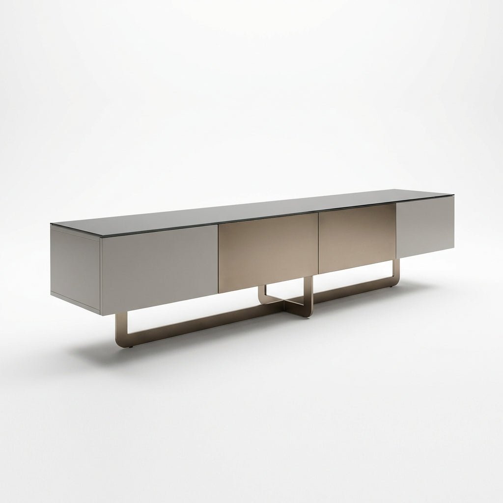 Drammen Brushed Metal Media Console - Altera