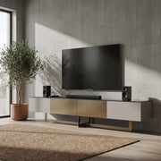 Drammen Brushed Metal Media Console - Altera