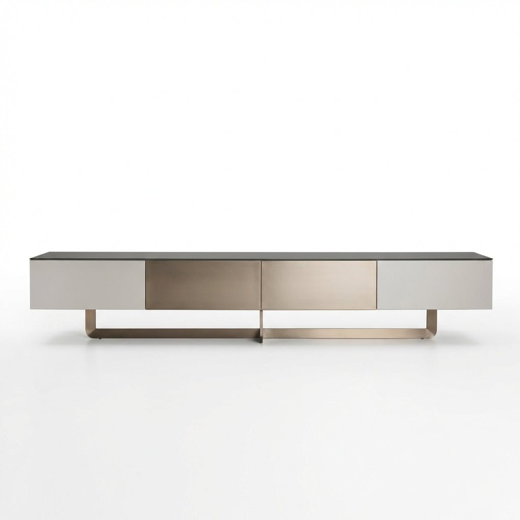 Drammen Brushed Metal Media Console - Altera